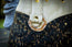 The Gilded Eclipse-Handmade cork and natural leather, and top handle bag with gold chain.
