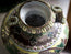 Gilded rim detail on the antique Japanese cabinet vase
