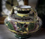 Side profile of the Nippon-style export porcelain vase
